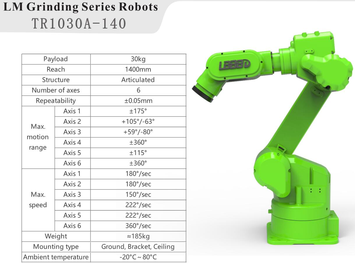 Payload 30kg Robotic Arm