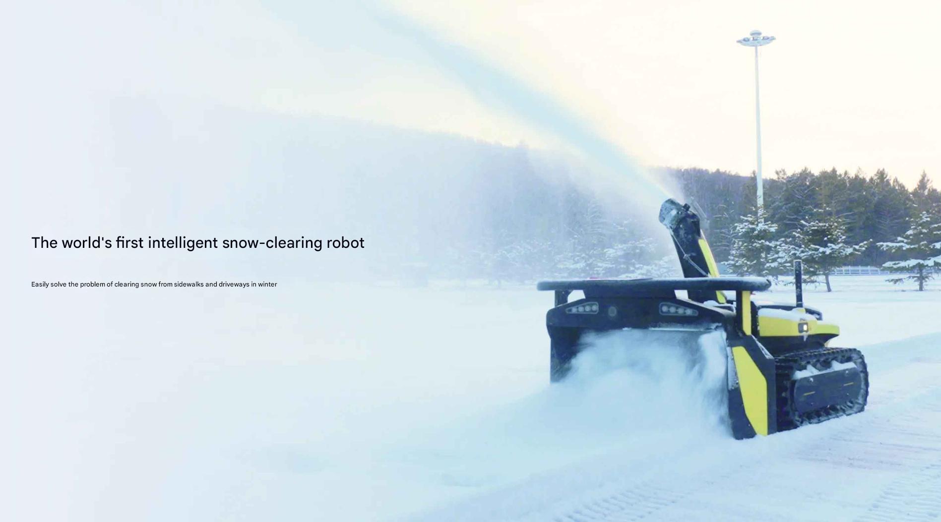 snow plow robot