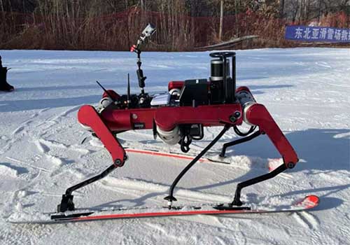 Представлен шестиногий лыжный робот, катайтесь на лыжах с роботом!